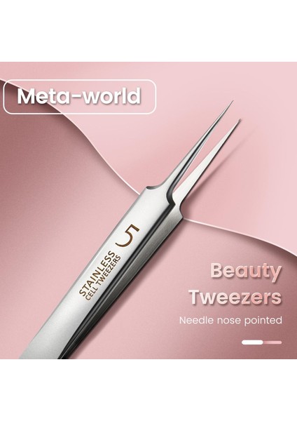 Alman Ultra-Ince No. 5 Klip Siyah Nokta Remover Akne Iğne Aracı Cımbız Sivri Ipuçları Kaşlar Cımbız Güzellik Salonu (Yurt Dışından)