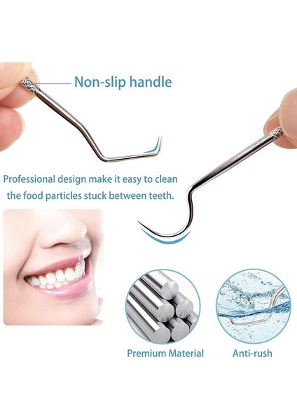 Yeniden Kullanılabilir Kürdan Seti Paslanmaz Çelik Diş Ipi Kürdan Ağız Temizleme Diş Ipi Taşınabilir Kürdan Diş Ipi Temizleyici (Yurt Dışından) modelleri