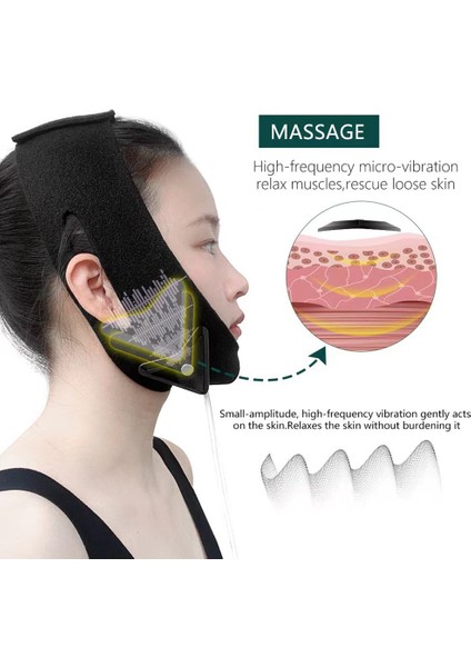 Yüz Germe Bandı Elektrikli USB Eklentisi Çift Çeneyi Azaltma Yüz Inceltme Alet Bandı (Yurt Dışından) fiyatları