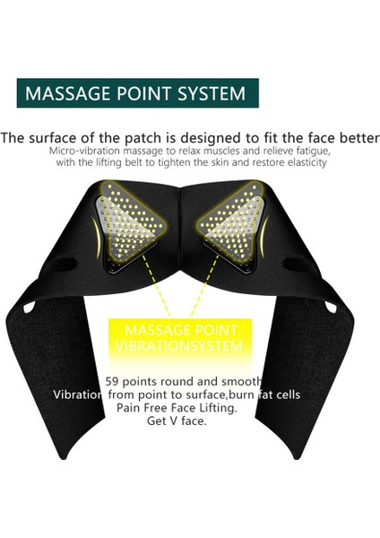 Yüz Germe Bandı Elektrikli USB Eklentisi Çift Çeneyi Azaltma Yüz Inceltme Alet Bandı (Yurt Dışından) fırsatları