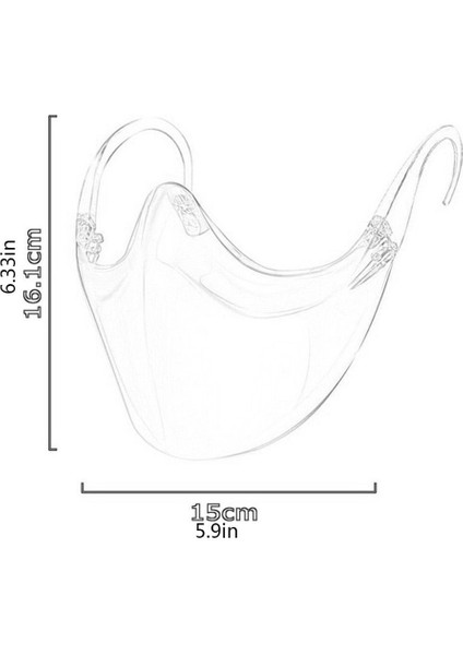 Koruyucu Pc Yüz Maskesi Şeffaf Çok Renkli Asılı Kulak Tipi Kapak (Yurt Dışından) fırsatları