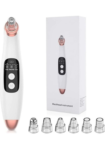 Akne Sökücü Elektrikli Gözenek Temizleyici Çok Fonksiyonlu Siyah Nokta Temizleyici (Yurt Dışından)