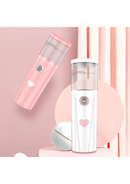 30ML Nano Mist Püskürtücü Yüz Soğutma Yüz Püskürtücü USB Ücretli Taşınabilir Nemlendirici Kadın Güzellik Nemlendirici Cilt Bakımı Aracı (Yurt Dışından)