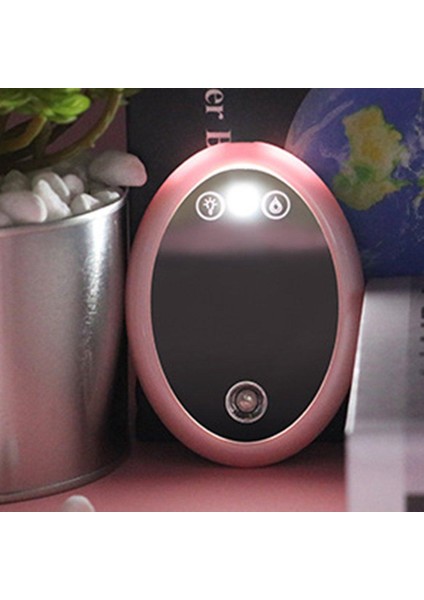 LED Makyaj Aynası Güzellik Su Sayacı Pembe ile Soğuk Sprey USB Nano (Yurt Dışından)