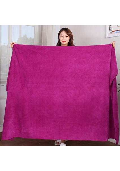200X100 Güzellik Salonu Banyo Havlusu ve Yüz Havlusu Masaj Çabuk Kuruyan Özel Büyük Havlu Kalın Mikrofiber Emici Yumuşak Buharda Çekme (Yurt Dışından)