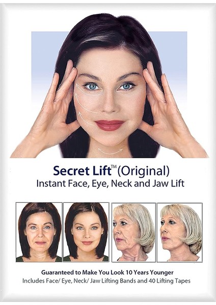 2019 40 Adet Yüz Germe Etiket Yüz Germe Bandı Görünmez Yüz Etiket Esneklik Şeffaf Yapışkan Bant (Yurt Dışından) modelleri