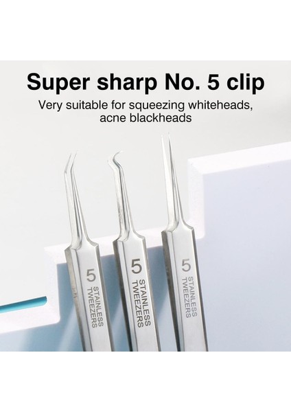 Alman Ultra-Ince No. 5 Hücre Siyah Nokta Komedon Akne Iğne Sökücü Araç Seti Klip Yüz Cilt Bakımı Iğneler Yüz Gözenek Temiz (Yurt Dışından) fiyatları