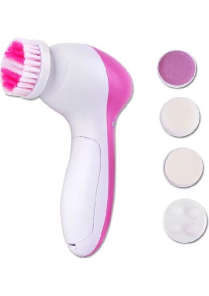 【eğlenceli Canlı】 5 In 1 Elektrikli Yüz Yıkama Makinesi Yüz Gözenek Temizleyici Vücut Temizleme Masajı Mini Cilt Güzellik Masaj Fırçası (Yurt Dışından) fiyatları