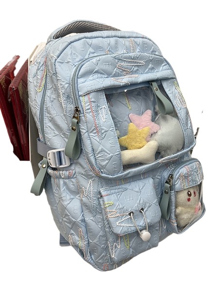 2025 Yeni Ilköğretim Öğrencileri Kız 1-3-6 Sınıf Karikatür Sevimli Büyük Kapasiteli Omuz Çantası (Yurt Dışından)