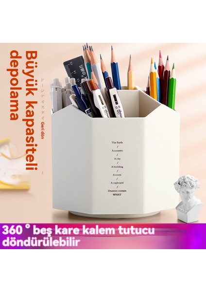 Çok Fonksiyonlu Büyük Kapasiteli Masaüstü Düzenleme Kişiselleştirilmiş Yaratıcı Kalem Tutucu (Yurt Dışından) fırsatları