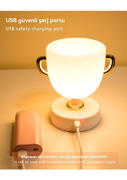 Uyku Bandı Uzaktan Kumanda ile USB Kupa Masaüstü LED Renkli Kalem Downlight (Yurt Dışından)