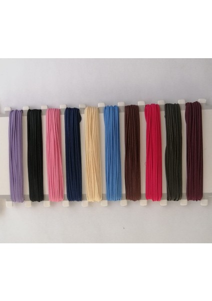 Paracord 5' Er Metre 10 Farklı Renk 1.0mm Paracord Paraşüt Makrome Bileklik Örgü Ipi