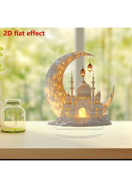 Ayın Kenarında Kale 2d Akrilik Ev Süslemeleri (Yurt Dışından) modelleri