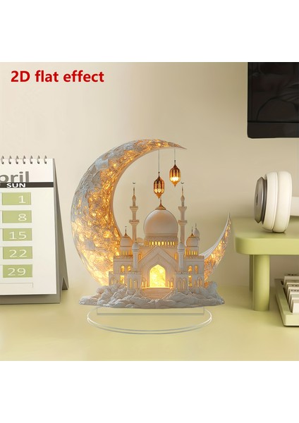 Ayın Kenarında Kale 2d Akrilik Ev Süslemeleri (Yurt Dışından) fırsatları