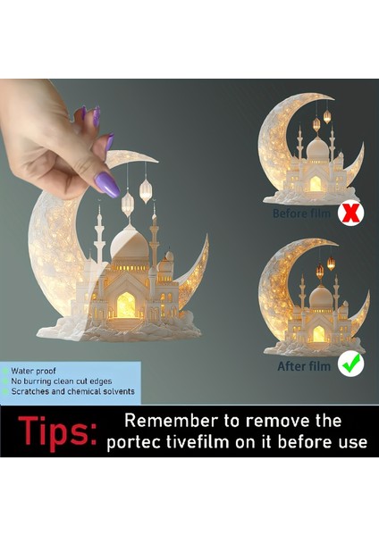 Ayın Kenarında Kale 2d Akrilik Ev Süslemeleri (Yurt Dışından) indirimleri