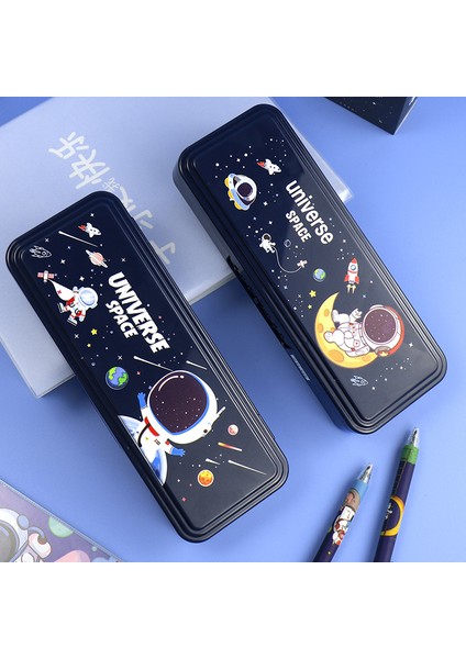 Anime Çizgi Film Şifre Kilidi Plastik Su Geçirmez Astronot Astronot Ilkokul Kalem Kutusu (Yurt Dışından)