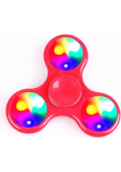 Clover Glitter Fidget Spinner Işıklı Oyuncak (Yurt Dışından)