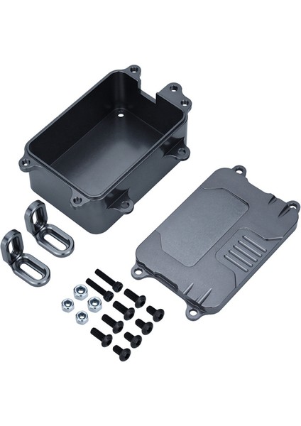 Alıcı Kutusu Esc Kutusu SCX10 1/10 Rc Paletli Araç Için, Kırmızı (Yurt Dışından)
