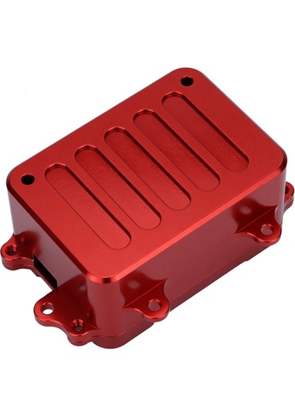 Alıcı Kutusu Esc Kutusu SCX10 1/10 Rc Paletli Araç Için, Kırmızı (Yurt Dışından)