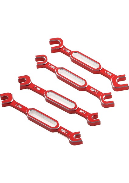 Rc Araba Için Ayar Anahtarı Takım Seti 3/3.2/3.5/3.7/4/5/5.5/6mm-Kırmızı (Yurt Dışından)