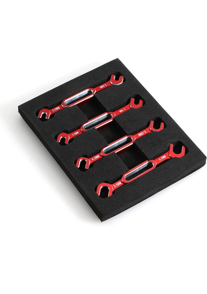 Rc Araba Için Ayar Anahtarı Takım Seti 3/3.2/3.5/3.7/4/5/5.5/6mm-Kırmızı (Yurt Dışından)