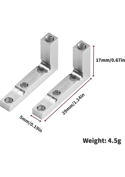 BB01 Bbx 1/10 Rc Araba Yükseltme Parçaları Için 2 Adet Metal Servo Montajı (Yurt Dışından) fiyatları
