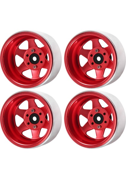 Ofset -8.9mm Metal 1.9 Inç Beadlock Jant Göbeği, Kırmızı (Yurt Dışından) indirimleri