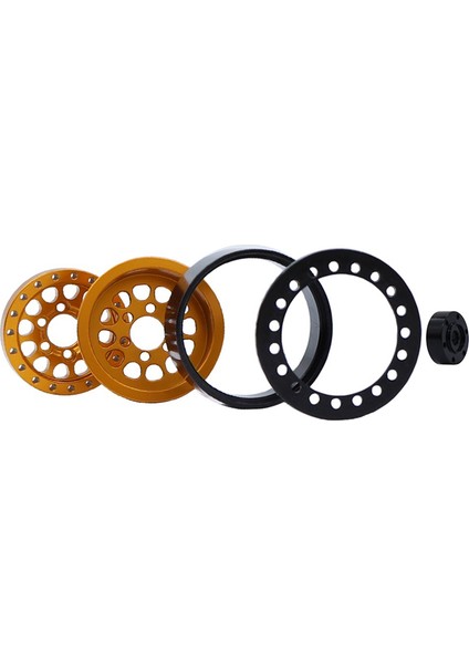 4 Adet 1.0 Inç Metal Beadlock Tekerlek Göbeği Jant,3 (Yurt Dışından)