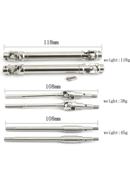 1/10 Fms Mashigan Atlas Için Metal Arka Köprü Aksı (Yurt Dışından)