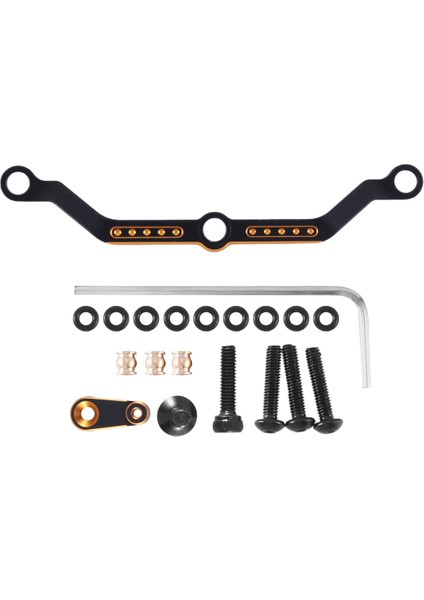TRX4M 1/18 Için 2 Adet Direksiyon Bağlantısı ve Servo Korna Servo Kolu, Sarı (Yurt Dışından)