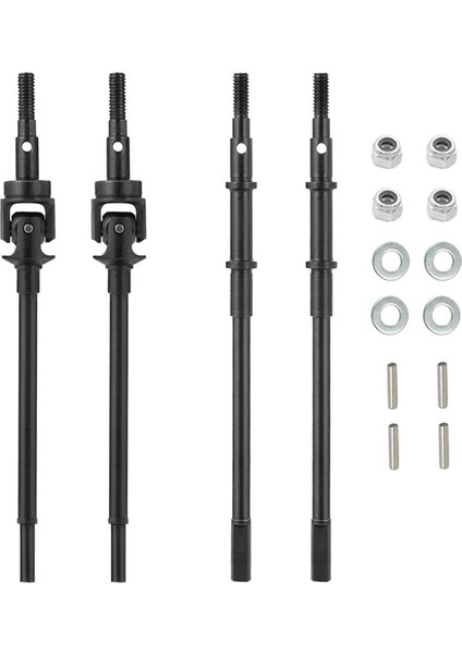 Çelik Metal Ön ve Arka Aks Tahrik Mili Cvd Axial SCX10 Iı Için (Yurt Dışından)