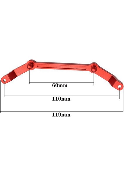 Metal Rc Araba Gövde Kabuk Kolonu MN86 MN86K Mn 1/12 Rc Parçaları, Kırmızı (Yurt Dışından)