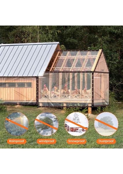 6.6x6.6 Ft Şeffaf Su Geçirmez Brandalar, Branda Ile, Veranda Için Şeffaf Brandalar (Yurt Dışından) indirimleri