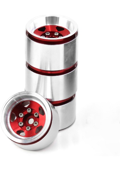 4 Adet 1.0 Inç Jantlar Rc Paletli Araba SCX24 1/18 TRX4M, Kırmızı (Yurt Dışından) indirimleri