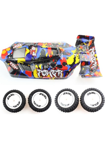 Rc Araba Gövde Kabuğu Kuyruk Kanat Ön ve Arka Lastik Rc Araba Için (Yurt Dışından)