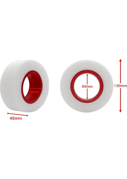 130MM Çift Aşamalı Tpe Köpük Sünger 2.2 Inç Tekerlek Lastiklerine Uygun, Kırmızı (Yurt Dışından) indirimleri