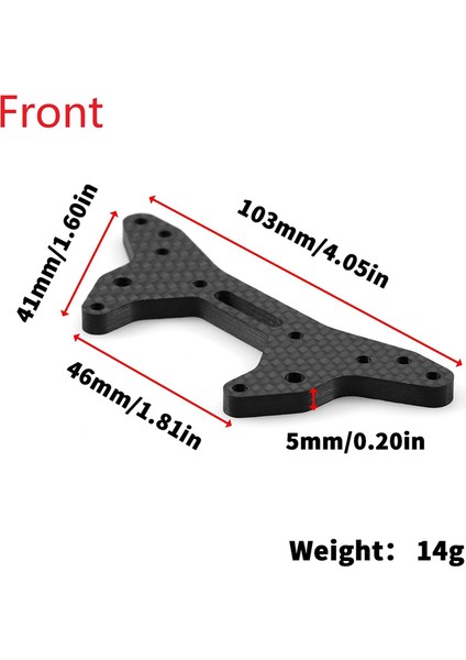 Arrma 1/7 Infraction Limitless 6s Rc Araba Için Ön Amortisör Kulesi (Yurt Dışından)
