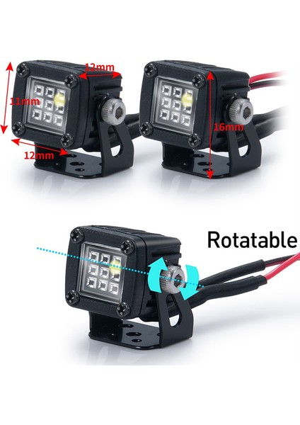 Trx4 Axial SCX10 90046,A Için LED Işıklar Parlak Farlar Spot (Yurt Dışından)