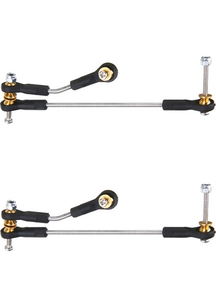 Rc Araba Için 2 Set Direksiyon Bağlantı Servo Bağlantı Çubuğu Direksiyon Bağlantısı (Yurt Dışından)