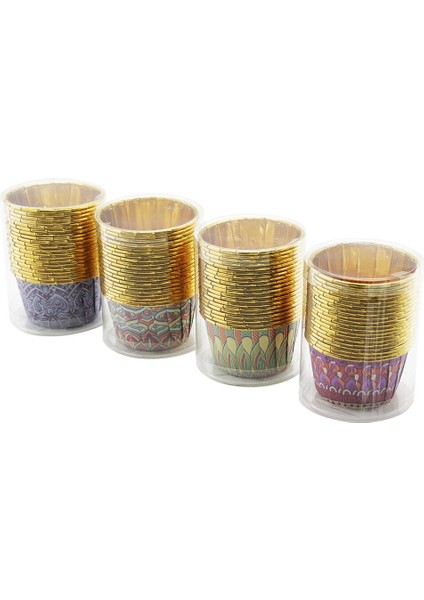 20 Pcs Gold - Folyoluyuvarlak - Kalın Muffin Kağıt Kek Kapsülü (4832)
