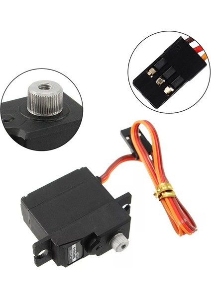 18G 3.5kg Metal Gear Dijital Servo ve Metal Servo Kolu (Yurt Dışından)