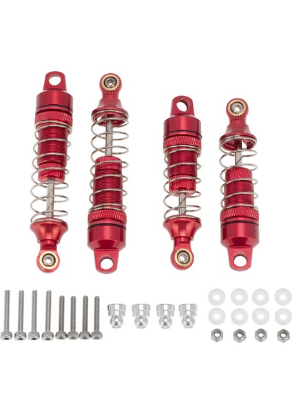 1/18 Mini-T 2.0 2WD Stadyum Kamyonu Kırmızı Için 4 Adet Amortisör (Yurt Dışından)