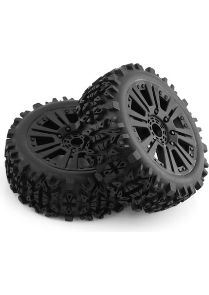 4 Adet 1/8 Arazi Aracı Tekerlekleri Lastikler 120 mm Kauçuk Kaya Lastikleri (Yurt Dışından)
