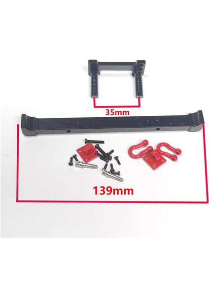 MN128 1/10 Yükseltme Parçaları Için Çekme Kancalı Ön ve Arka Tampon, 1 (Yurt Dışından)