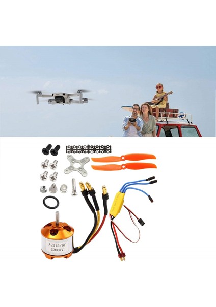 2212 2200KV MOTOR+30A ESC+6035 Pervane+Koruyucu Rc Uçak Için (Yurt Dışından)