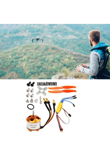 2212 2200KV MOTOR+30A ESC+6035 Pervane+Koruyucu Rc Uçak Için (Yurt Dışından)