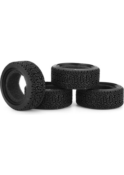 4 Adet 68MM 1/10 Rc Yolda Drift Tur Arabası Lastik Tekerlek, Kırmızı (Yurt Dışından)