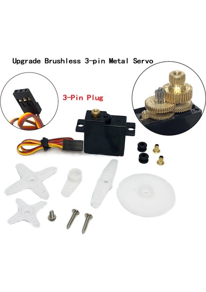 144001 144010 124016 124017 Rc Araba Için 3 Kablolu Metal Dişli Servo (Yurt Dışından) modelleri