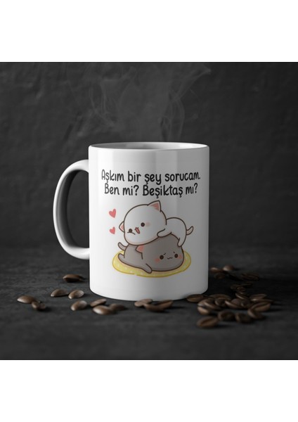 Mochi Cat Aşkım Bir Şey Sorucam. Ben Mi? Beşiktaş Mı?