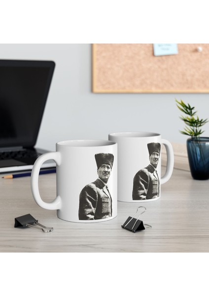 Mustafa Kemal Atatürk Baskılı Kupa / Özel Kupa Bardak